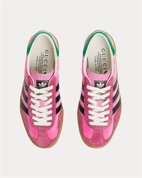 adidas pink gazelle gucci